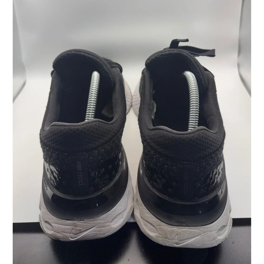 Nike React Infinity Run Flyknit 3 Mens 11 Black White Good DH5392-001 Running